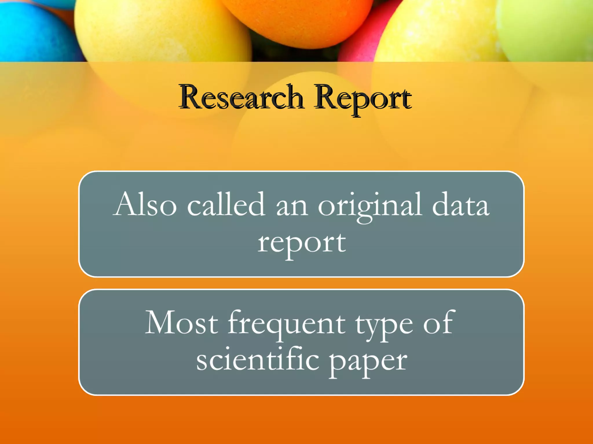Research Report
 