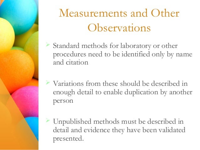 Contents of research report ppt image