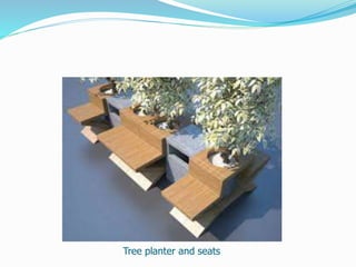 Tree planter and seats
 