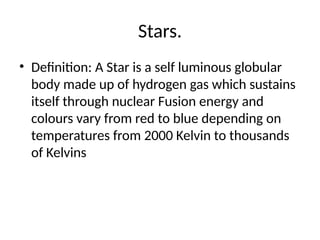 COMPONENTS OF THE UNIVERSE created by vishwanath pai | PPTX