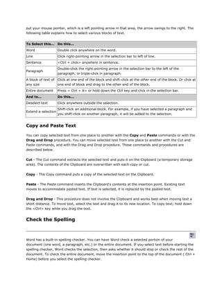 Components of the word window | PDF