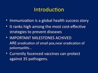 COMPONENTS OF UNIVERSAL IMMUNIZATION PROGRAM AND EPIDEMIOLOGY OF VPD1-3 ...