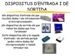 MEMORIA I SISTEMES D’ENMAGATZEMATGE 2 MEMORIA EXTERNA DE L’ORDINADOR SISTEMAS D’ENMAGATZEMATGE MAGNÈTICS SISTEMAS D’ENMAGATZEMATGE LASER DISC DUR DISQUETE DE 3 ½” CD-ROM DISC REGRABABLE DVD 