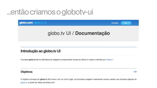 ...então criamos o globotv-ui

 