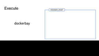 Execute
dockerbay
DOCKER_HOST
 