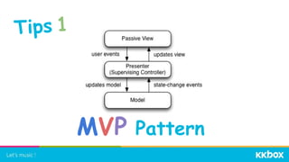Tips 1
MVP Pattern
 