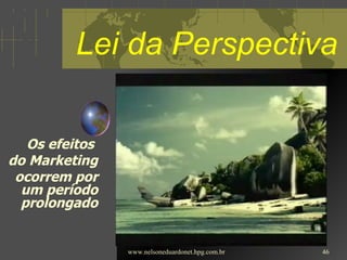 Lei da Perspectiva Os efeitos  do Marketing ocorrem por um período prolongado www.nelsoneduardonet.hpg.com.br 