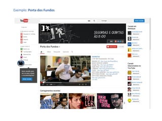 Exemplo: Porta dos Fundos

 