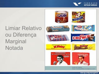 Limiar Relativo
ou Diferença
Marginal
Notada
 