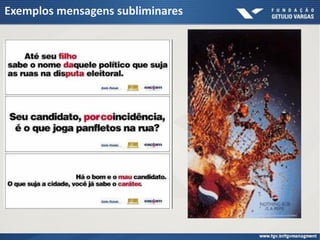 Exemplos mensagens subliminares
 