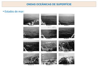 • Estados de mar:
ONDAS OCEÂNICAS DE SUPERFÍCIE
 