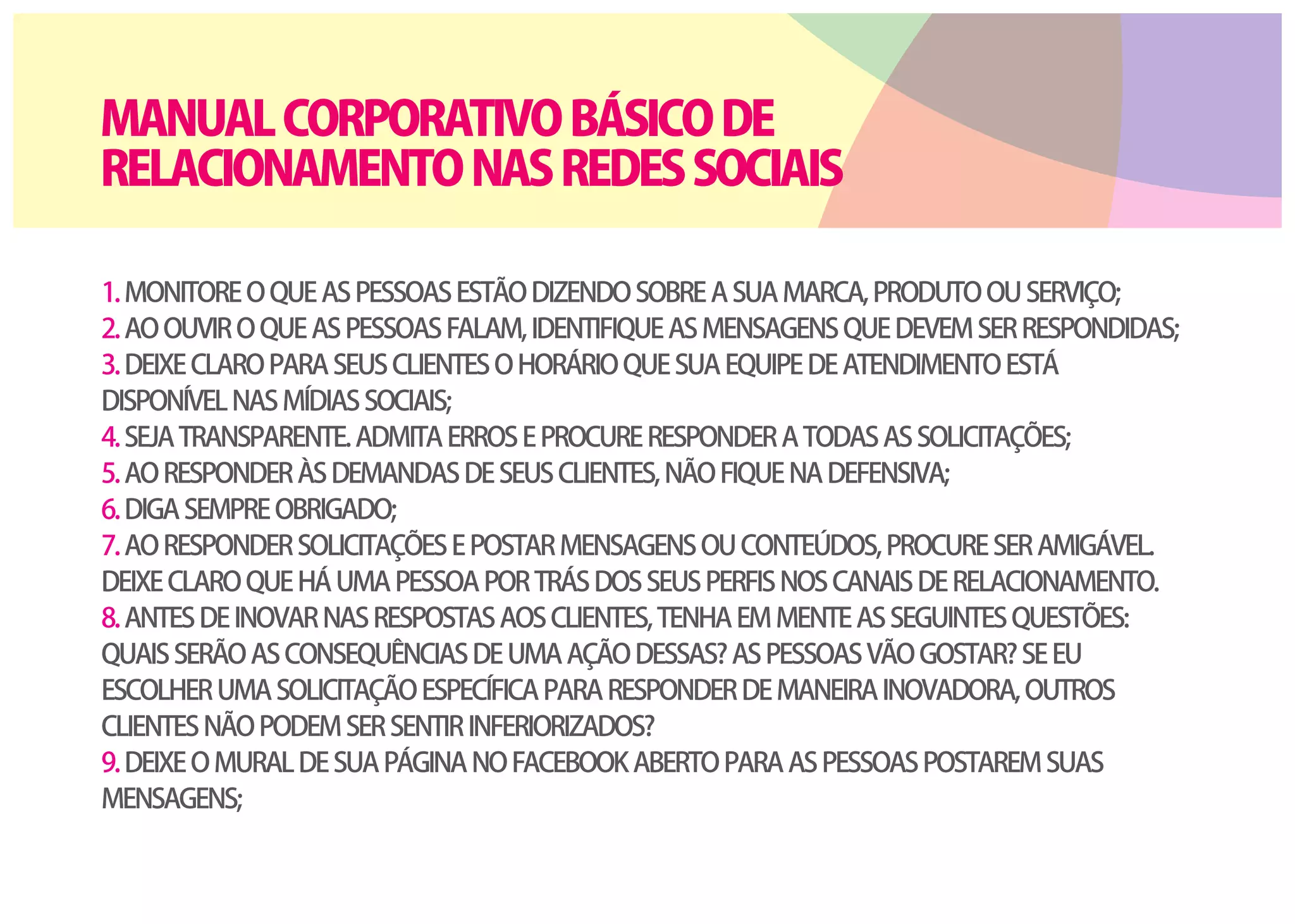 Comportamento em redes sociais - Etiqueta