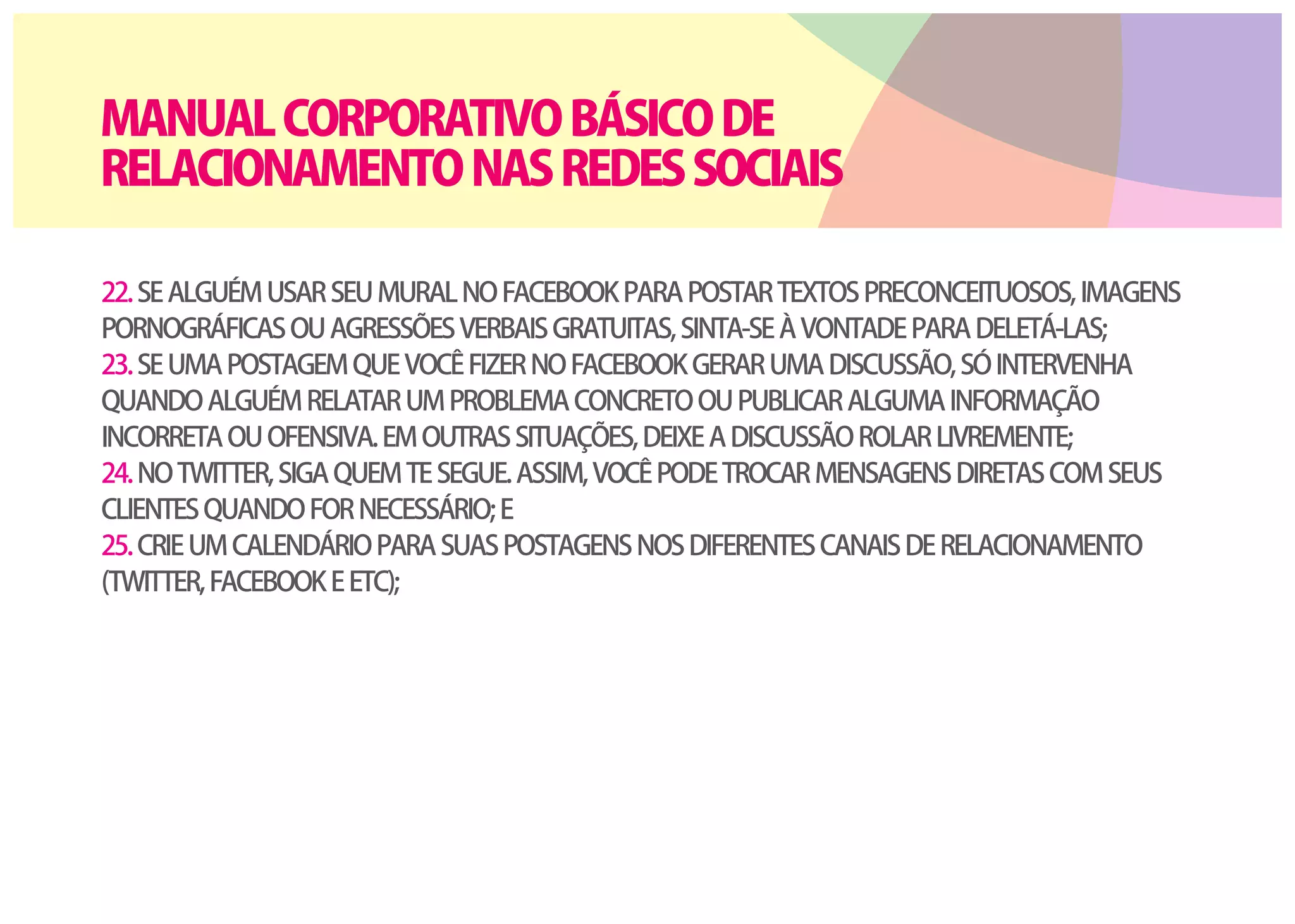 Comportamento em redes sociais - Etiqueta