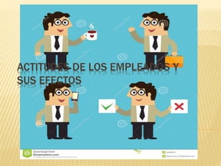 ACTITUDES DE LOS EMPLEADOS Y
SUS EFECTOS
 
