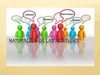 NATURALEZA DE LAS ACTITUDES
 