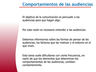 Comportamiento de las audiencias | PDF