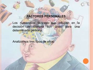  Comportamiento post-compra.RECONOCIMIENTO DE LA NECESIDADEl primer paso del proceso es que el consumidor reconozca que tiene una necesidad.En el momento que el consumidor reconozca que tiene una necesidad será movido a la acción.Los factores motivacionales, son los que nos dan cierto grado de felicidad al tenerlos, sin embargo al no tenerlos no nos producen infelicidad.  ELECCIÓN DEL NIVEL DE INVOLUCRAMIENTOEl segundo paso es el involucramiento que el consumidor decide tener. Si es una necesidad muy importante para él, dedicará tiempo, buscará información, responderá a la información obtenida, evaluará diferentes opciones y tendrá cierto grado de lealtad a la marca. 