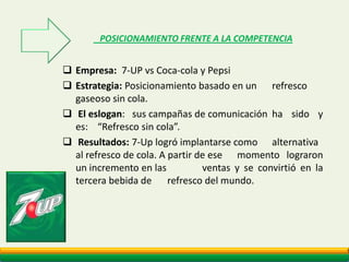 Implicaciones  de lapercepción para el marketingGCMLa percepción se construye a partir del conocimiento y del entendimiento de las características de los distintos grupos de consumidores, desarrollando un conjunto de mensajes que actuando en forma holística, construyen una imagen deseada, coherente en contenido y consistente en el tiempo.Influencias psicológicas