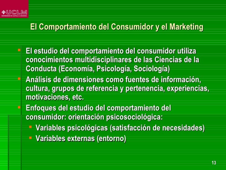 Comportamiento del consumidor