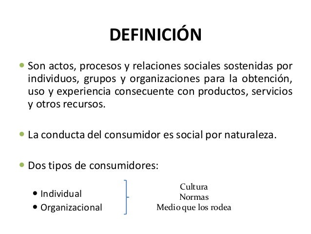 Comportamiento del consumidor