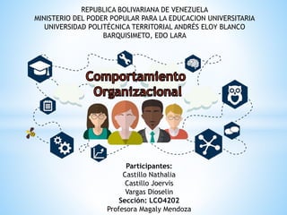 REPUBLICA BOLIVARIANA DE VENEZUELA
MINISTERIO DEL PODER POPULAR PARA LA EDUCACION UNIVERSITARIA
UNIVERSIDAD POLITÉCNICA TE...