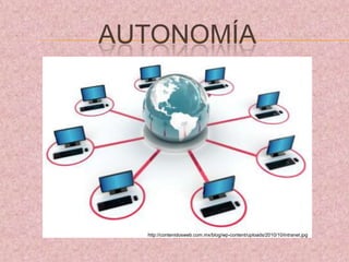 AUTONOMÍA




  http://contenidosweb.com.mx/blog/wp-content/uploads/2010/10/intranet.jpg
 