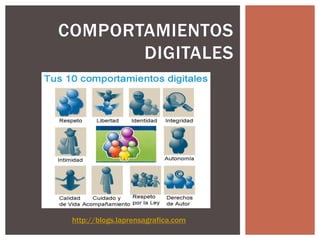 COMPORTAMIENTOS
       DIGITALES




 http://blogs.laprensagrafica.com
 