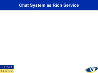 Chat System as Rich Service
 