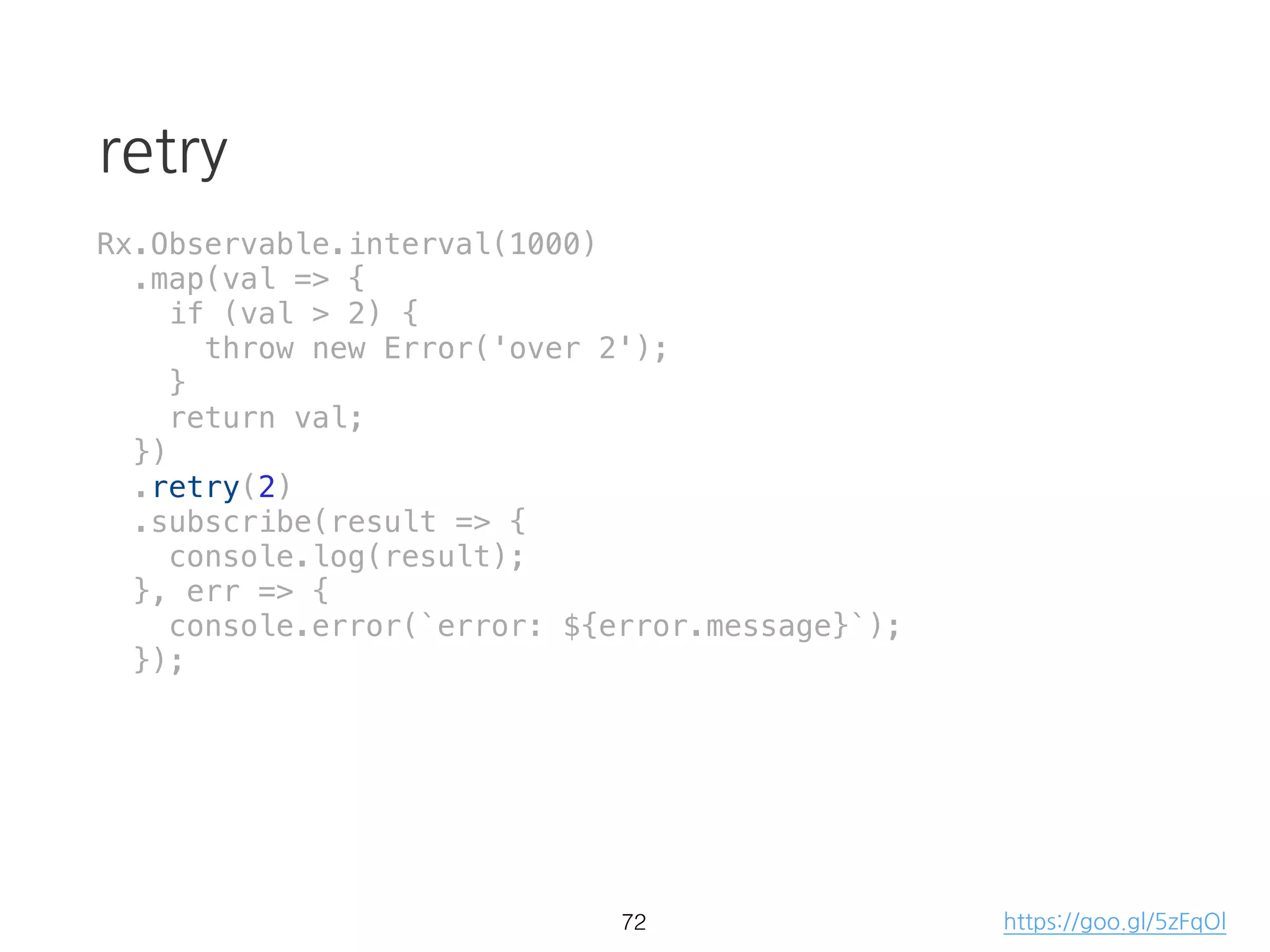 mergeMap (flatMap)
[..1..2..3].mergeMap(d => [...d])
[[...1]..[...2]..[...3]]
[....1......2......3]
50
source projection
result
 