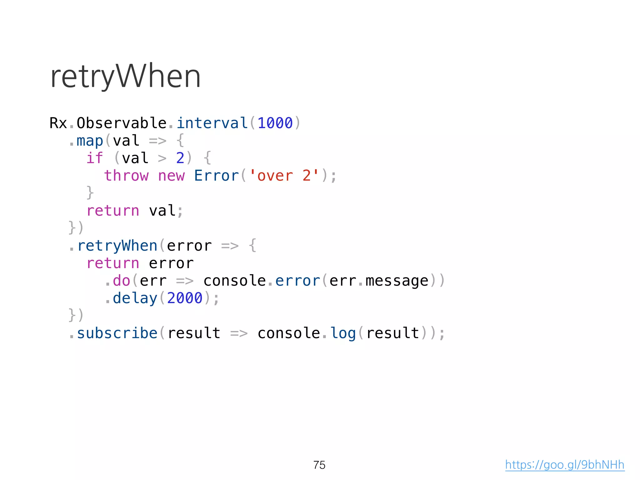 mergeMap (flatMap)
[..1..2..3].mergeMap(d => [...d])
[[...1]..[...2]..[...3]]
[....1......2......3]
50
source projection
result
 