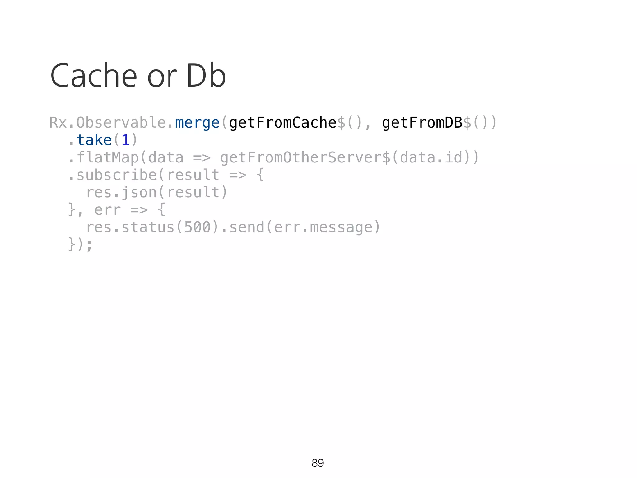 takeUntil
[...0...1...2...3].takeUntil(
[.............0])
[...0...1...2.]
58
source
notifier
result
 