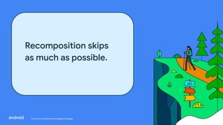 This work is licensed under the Apache 2.0 License
Recomposition skips
as much as possible.
 