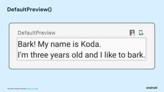 This work is licensed under the Apache 2.0 License
DefaultPreview()
 