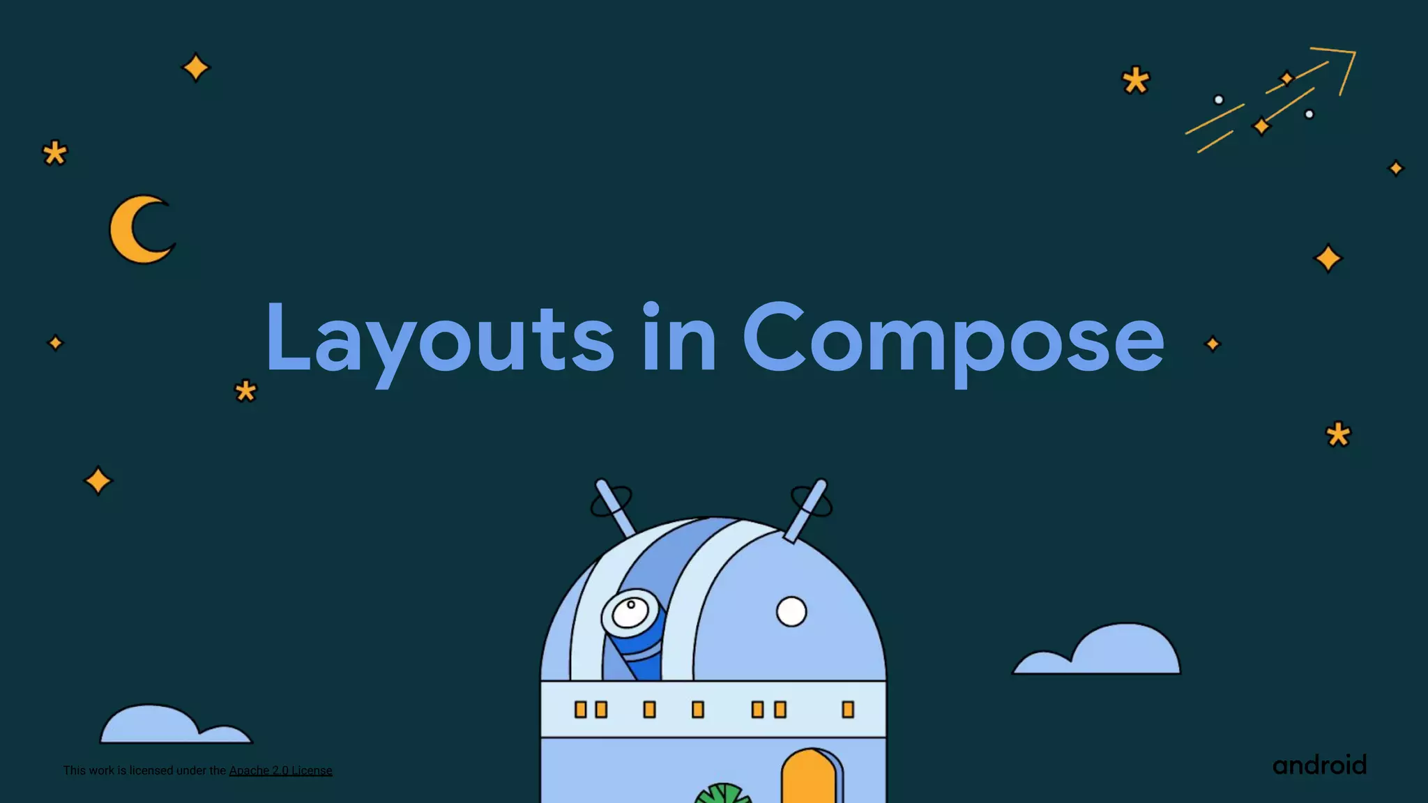 This work is licensed under the Apache 2.0 License
Layouts in Compose
 