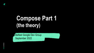 © Instil Software 2020
Compose Part 1
(the theory)
Belfast Google Dev Group
September 2022
 