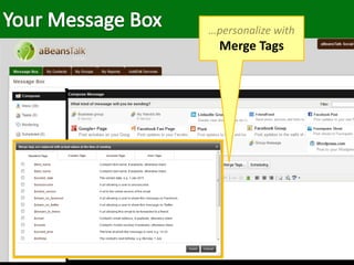 …personalize with
Merge Tags
 
