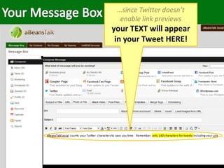 …since Twitter doesn’t
enable link previews
your TEXT will appear
in your Tweet HERE!
 
