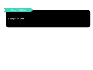 Library Publisher 
$ composer init 
 