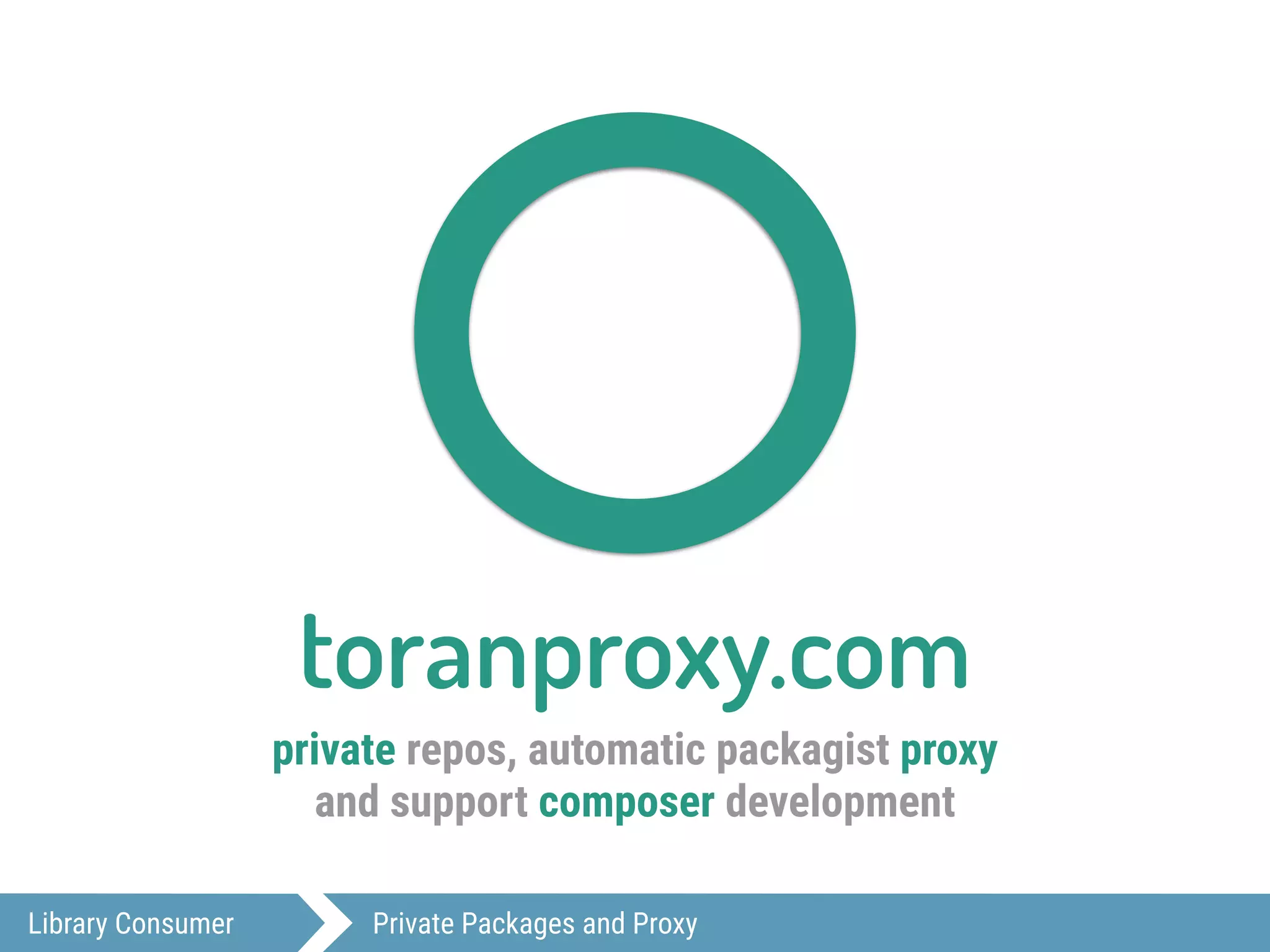 Library Consumer Private Packages and Proxy
toranproxy.com
private repos, automatic packagist proxy
and support composer development
 