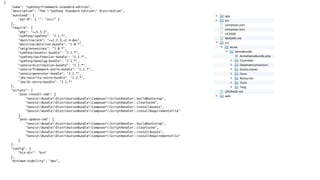 {
    "name": "symfony/framework-standard-edition",
    "description": "The "Symfony Standard Edition" distribution",
    "autoload": {
        "psr-0": { "": "src/" }
    },
    "require": {
        "php": ">=5.3.3",
        "symfony/symfony": "2.1.*",
        "doctrine/orm": ">=2.2.3,<2.4-dev",
        "doctrine/doctrine-bundle": "1.0.*",
        "twig/extensions": "1.0.*",
        "symfony/assetic-bundle": "2.1.*",
        "symfony/swiftmailer-bundle": "2.1.*",
        "symfony/monolog-bundle": "2.1.*",
        "sensio/distribution-bundle": "2.1.*",
        "sensio/framework-extra-bundle": "2.1.*",
        "sensio/generator-bundle": "2.1.*",
        "jms/security-extra-bundle": "1.2.*",
        "jms/di-extra-bundle": "1.1.*"
    },
    "scripts": {
        "post-install-cmd": [
            "SensioBundleDistributionBundleComposerScriptHandler::buildBootstrap",
            "SensioBundleDistributionBundleComposerScriptHandler::clearCache",
            "SensioBundleDistributionBundleComposerScriptHandler::installAssets",
            "SensioBundleDistributionBundleComposerScriptHandler::installRequirementsFile"
        ],
        "post-update-cmd": [
            "SensioBundleDistributionBundleComposerScriptHandler::buildBootstrap",
            "SensioBundleDistributionBundleComposerScriptHandler::clearCache",
            "SensioBundleDistributionBundleComposerScriptHandler::installAssets",
            "SensioBundleDistributionBundleComposerScriptHandler::installRequirementsFile"
        ]
    },
    "config": {
        "bin-dir": "bin"
    },
    "minimum-stability": "dev",
 