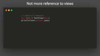 Not more reference to views
 