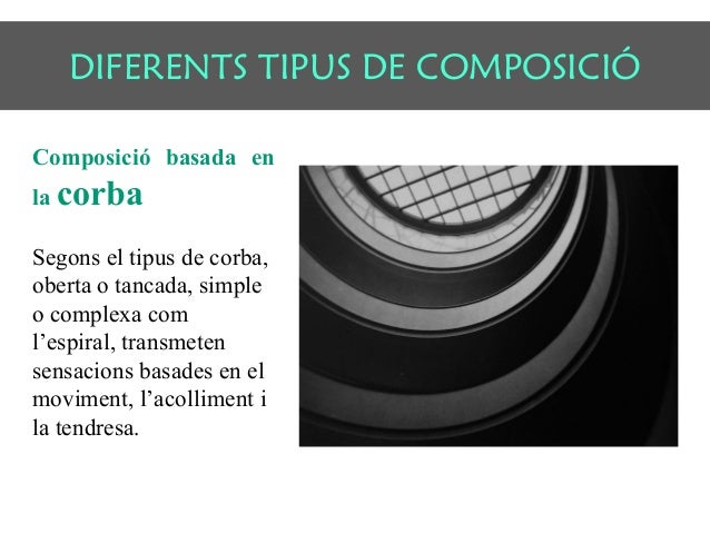 DIFERENTS TIPUS DE COMPOSICIÓ 
Composició basada en 
un polígon 
La forma poligonal més 
tensa i que més ajuda a 
dirigir ...