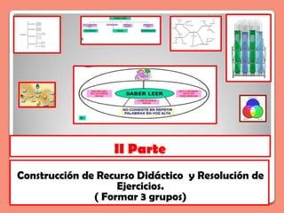 II Parte
Construcción de Recurso Didáctico y Resolución de
                    Ejercicios.
               ( Formar 3 grupos)
 