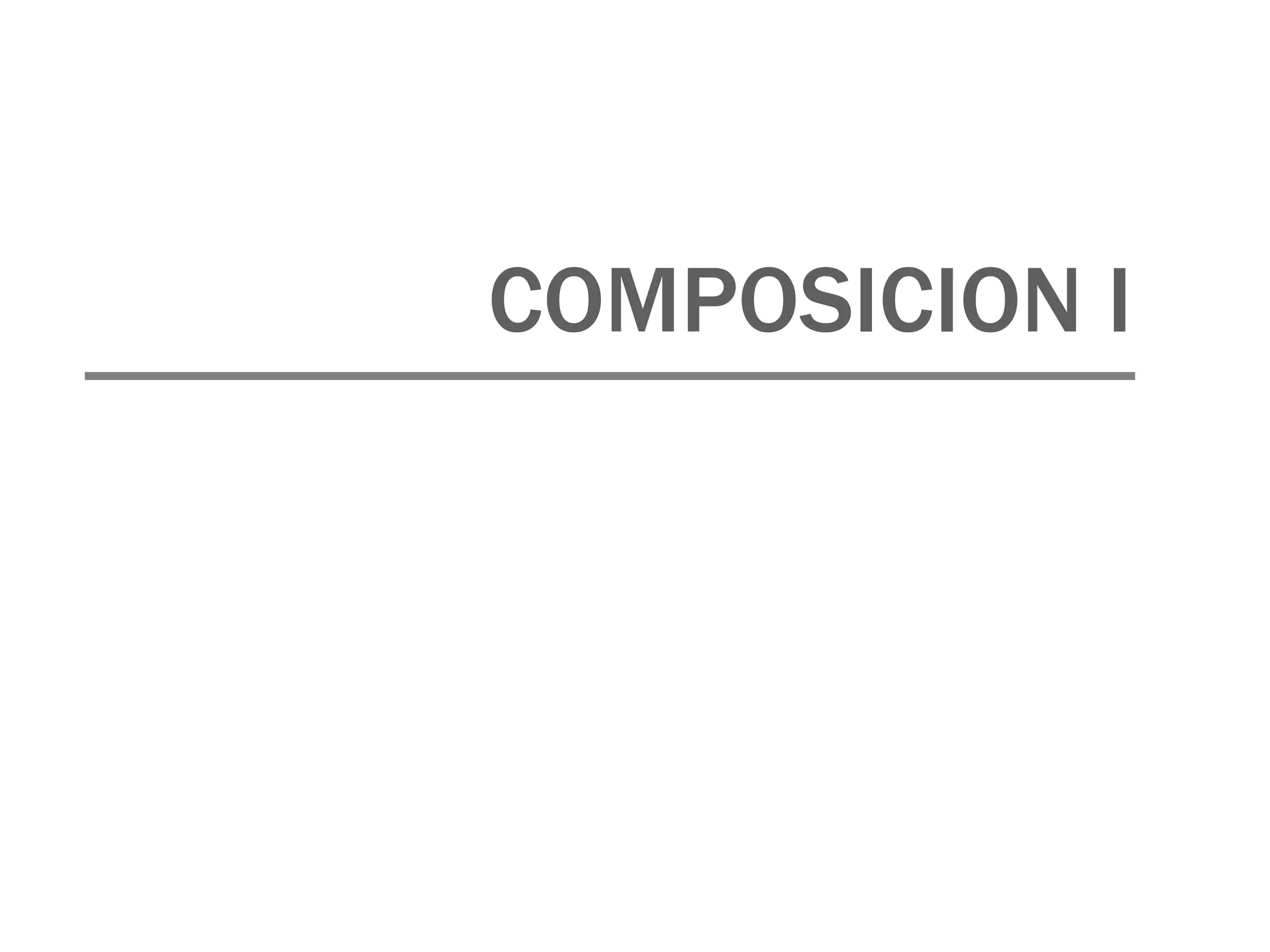 COMPOSICION I 