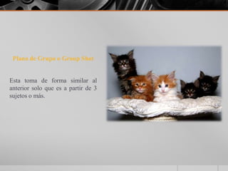 Plano de Grupo o Group Shot


Esta toma de forma similar al
anterior solo que es a partir de 3
sujetos o más.
 