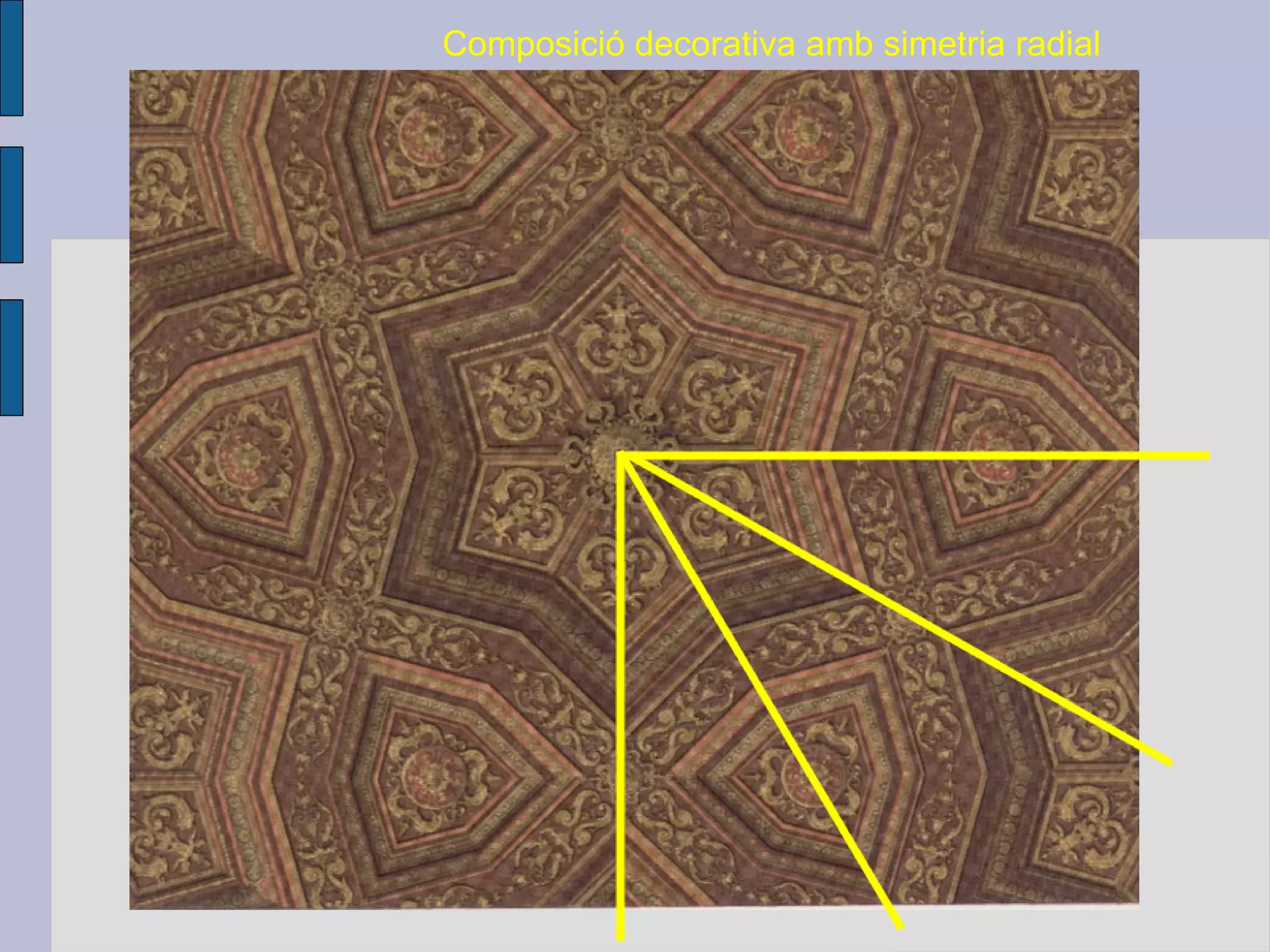 Composició decorativa amb simetria radial 