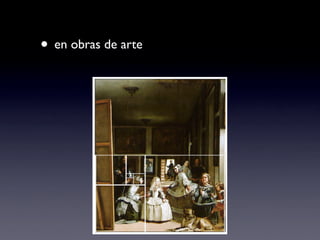 • en obras de arte
 