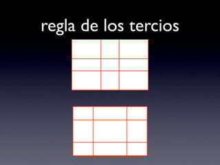 regla de los tercios
 
