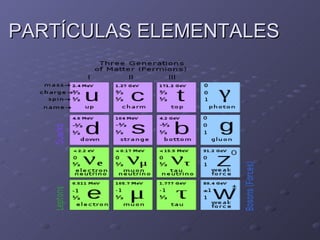 PARTÍCULAS ELEMENTALES 