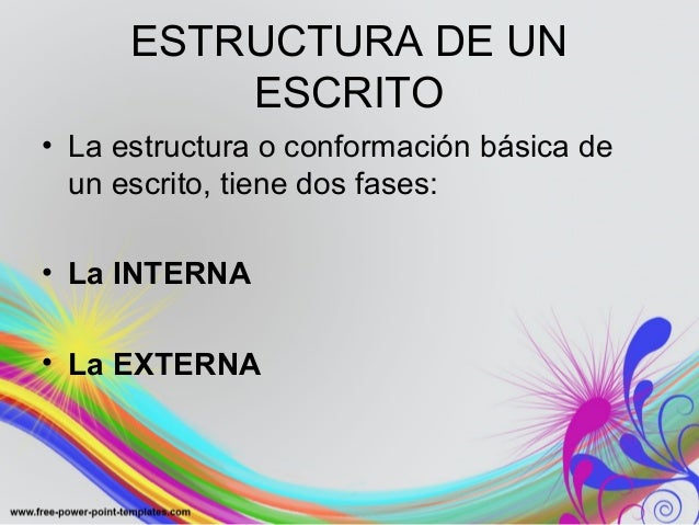 Estructura y Composicion del Texto